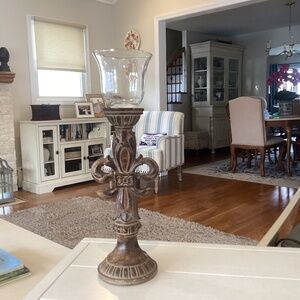 Bronze Fleur-de-Lis Candleholder